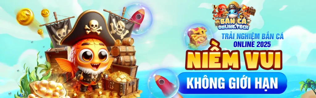 Bắn cá online banner trải nghiệm bắn cá mới nhất